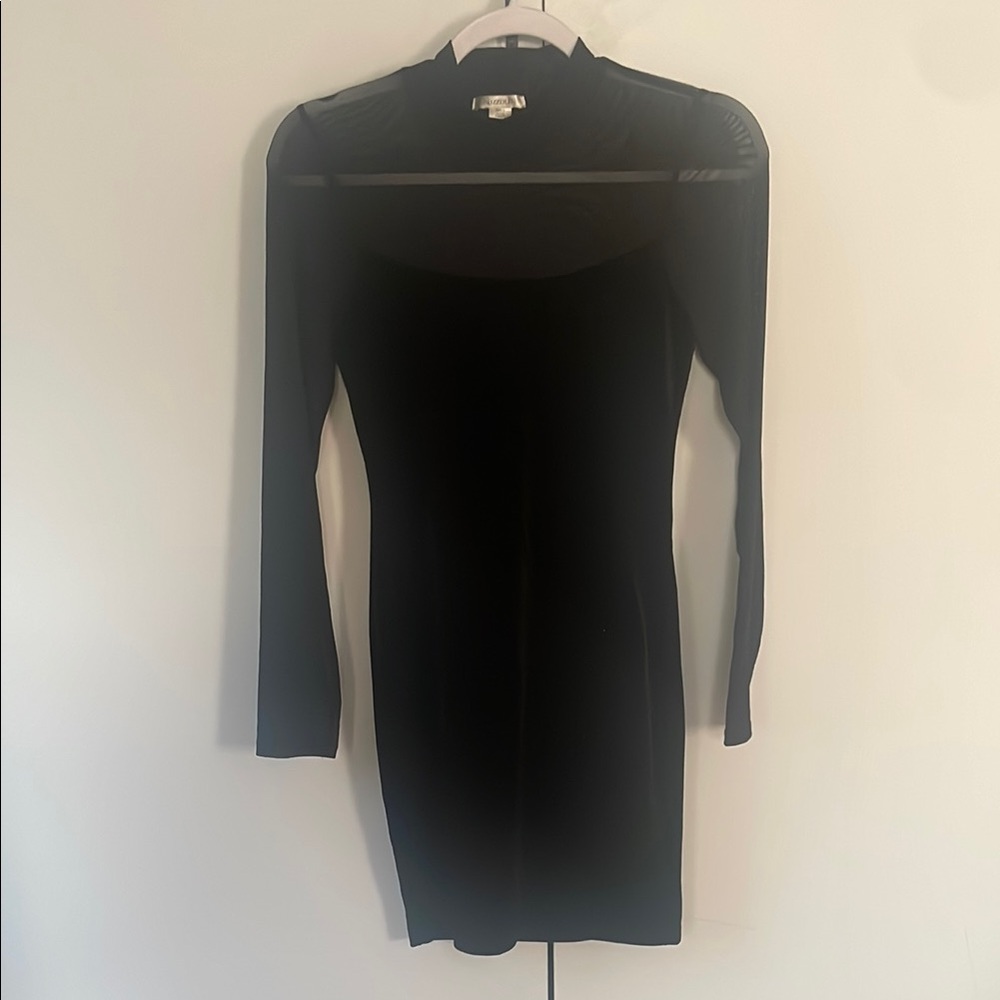 Elegant Black Long Sleeve Dress
